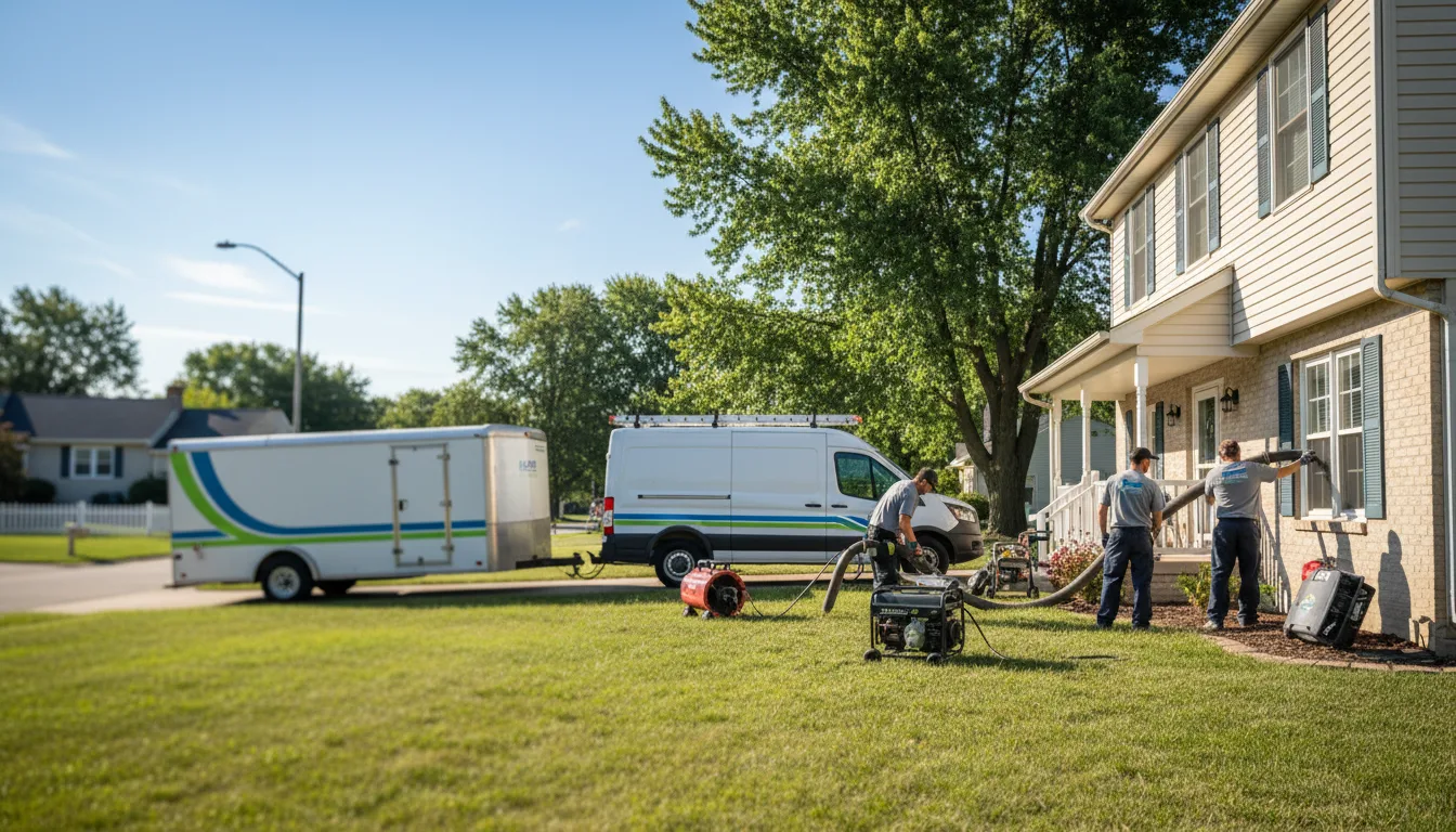 Flooded Basement Restoration And Cleanup With Repair in Macksburg, OH near me